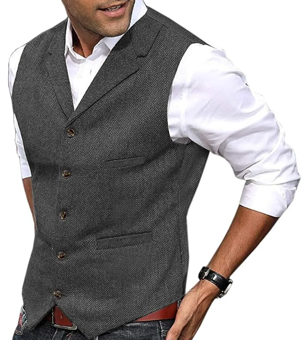 Anders | Stylish Tailored Button-Up Vest