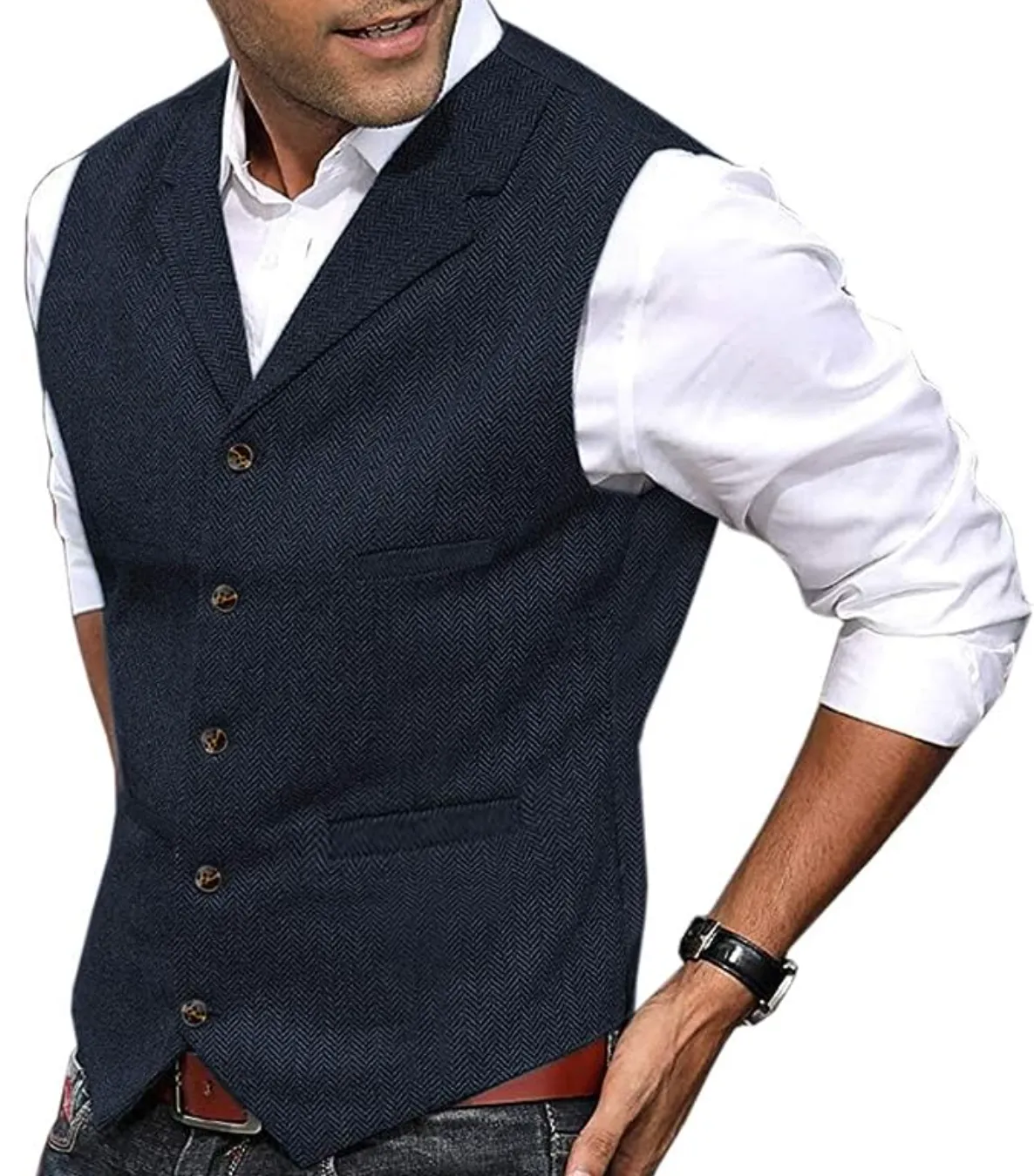 Anders | Stylish Tailored Button-Up Vest