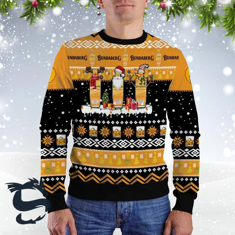 Bundaberg Santa Reindeer Snowflake Ugly Sweater