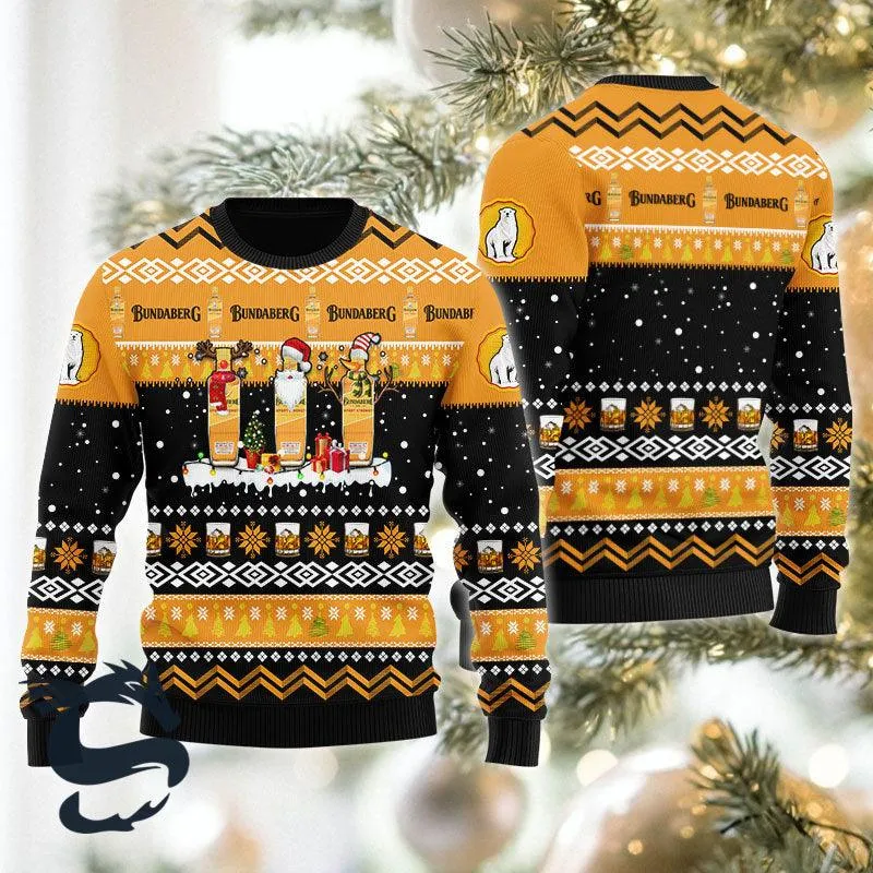 Bundaberg Santa Reindeer Snowflake Ugly Sweater