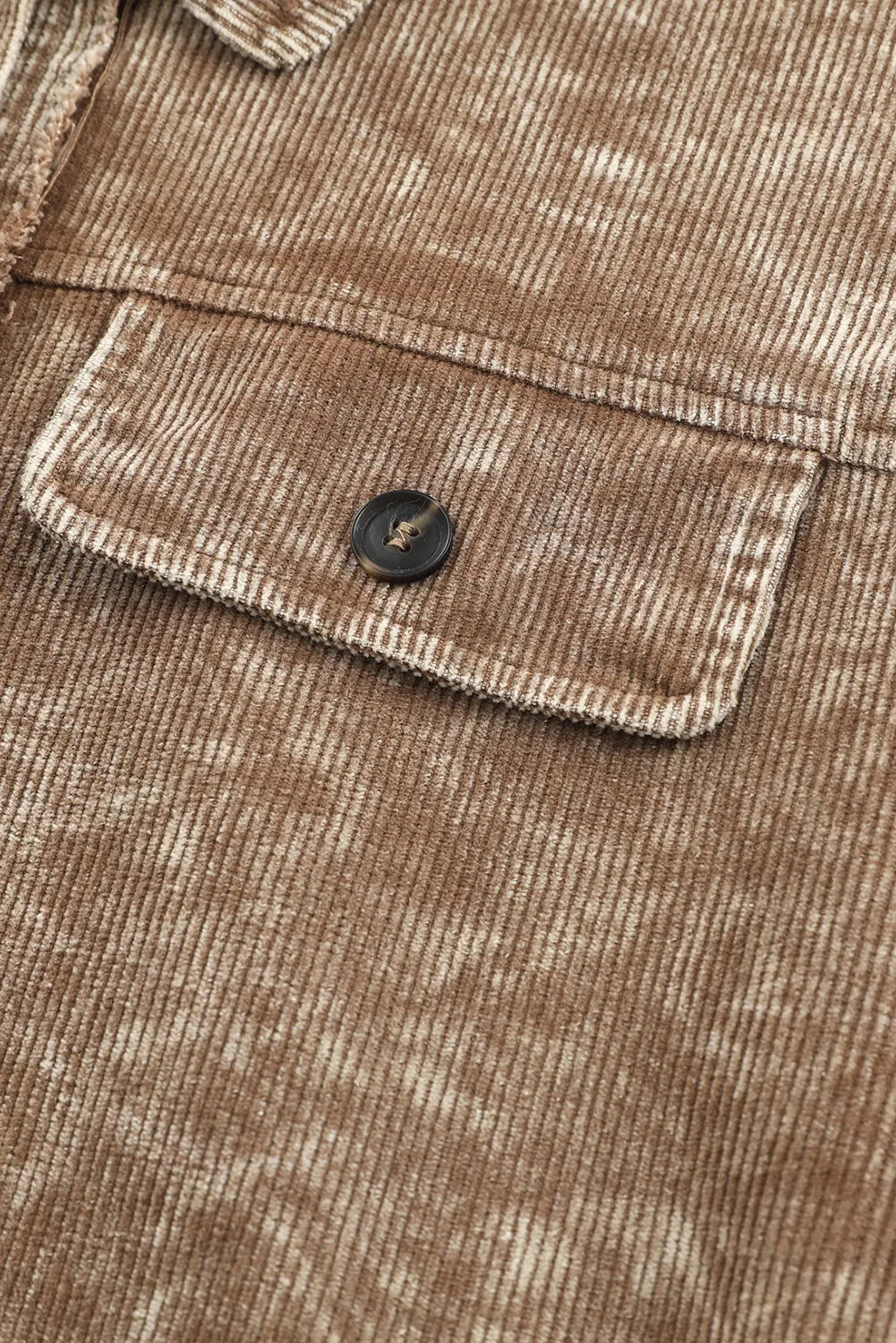 Button-Down Corduroy Shacket