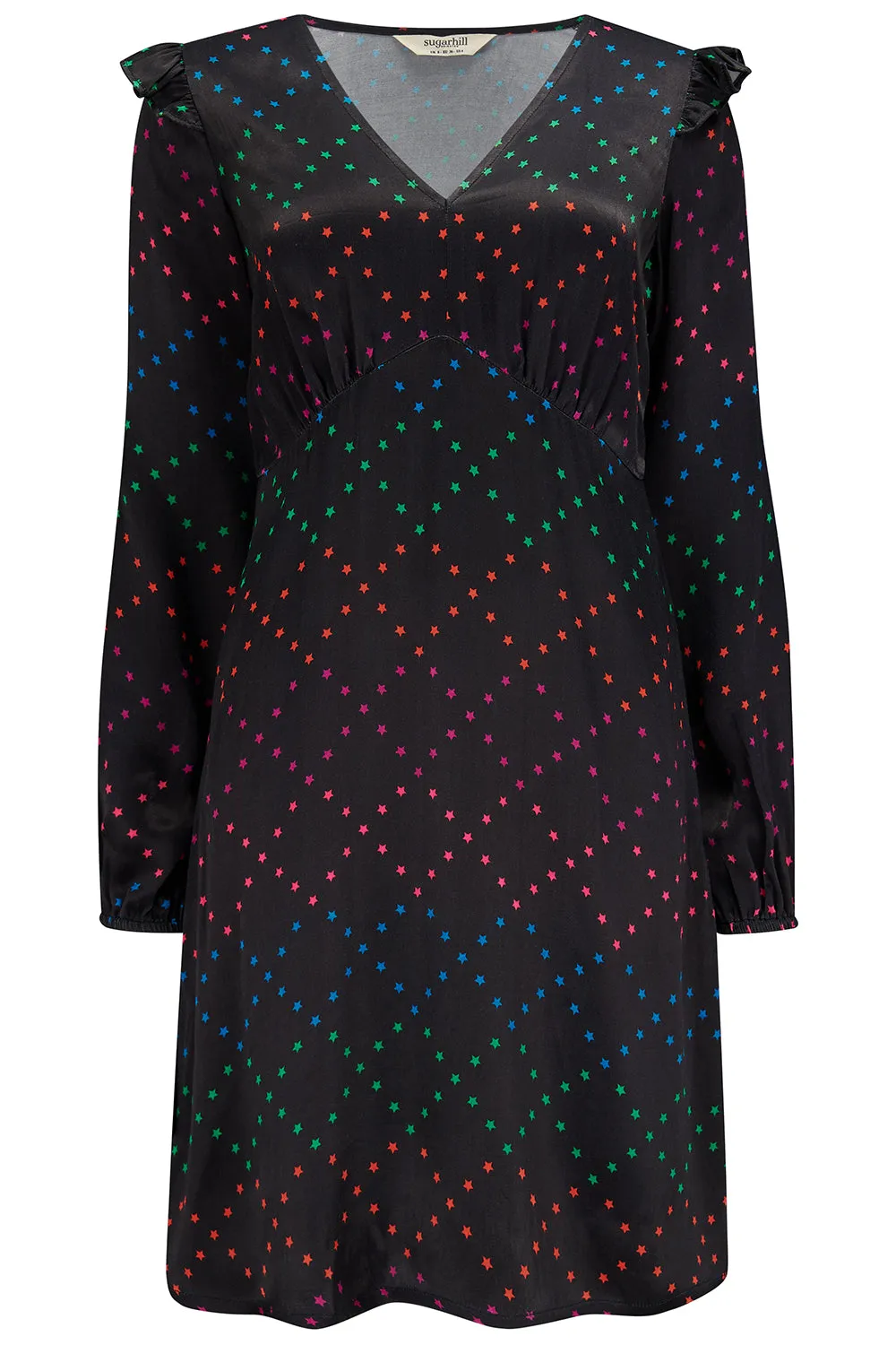 Florella Frill Mini Dress - Stars