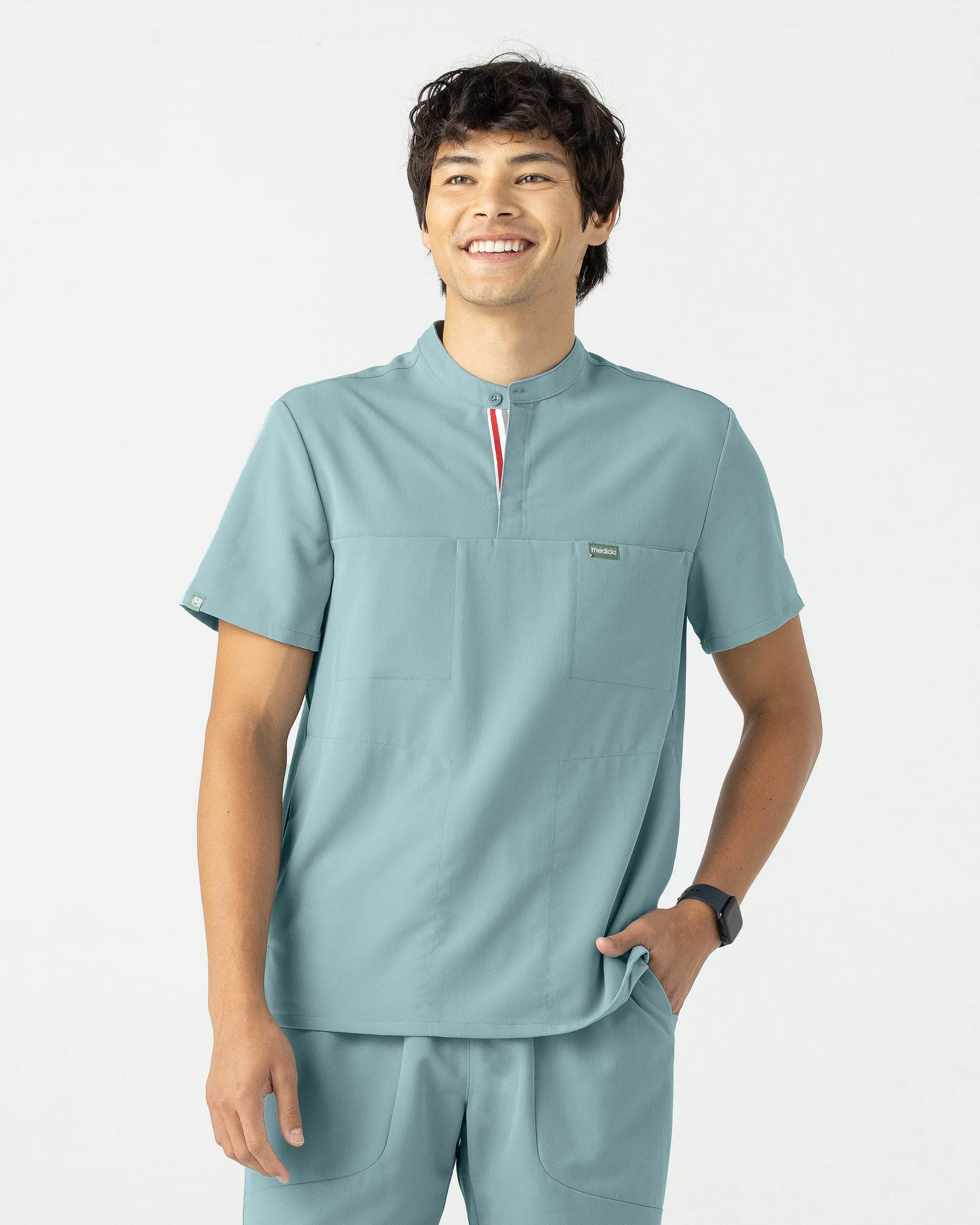FYSEL® Skye‎ ‎ Banded Collar Scrub Top