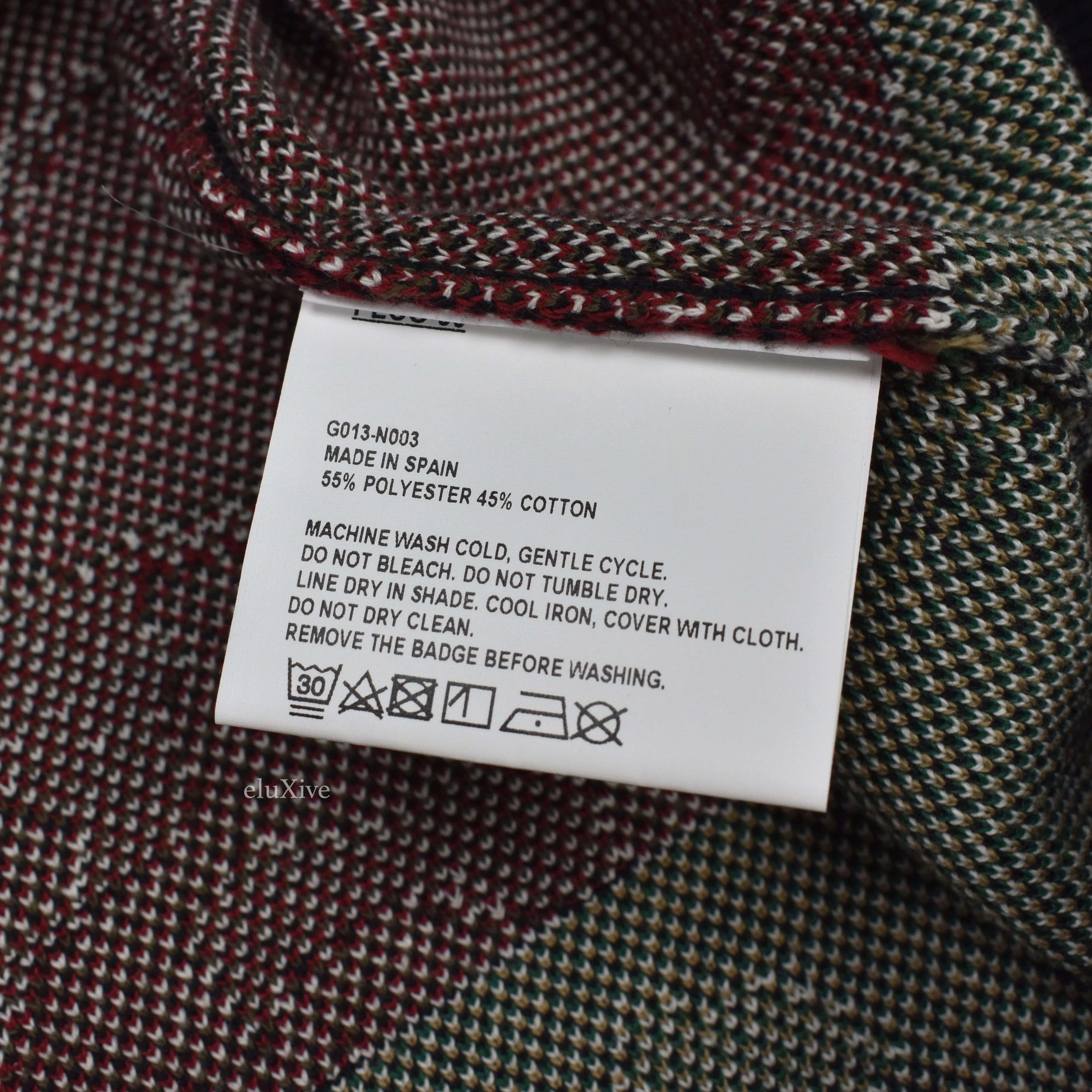 Gosha Rubchinskiy - Jacquard Knit Camo Flag Sweater