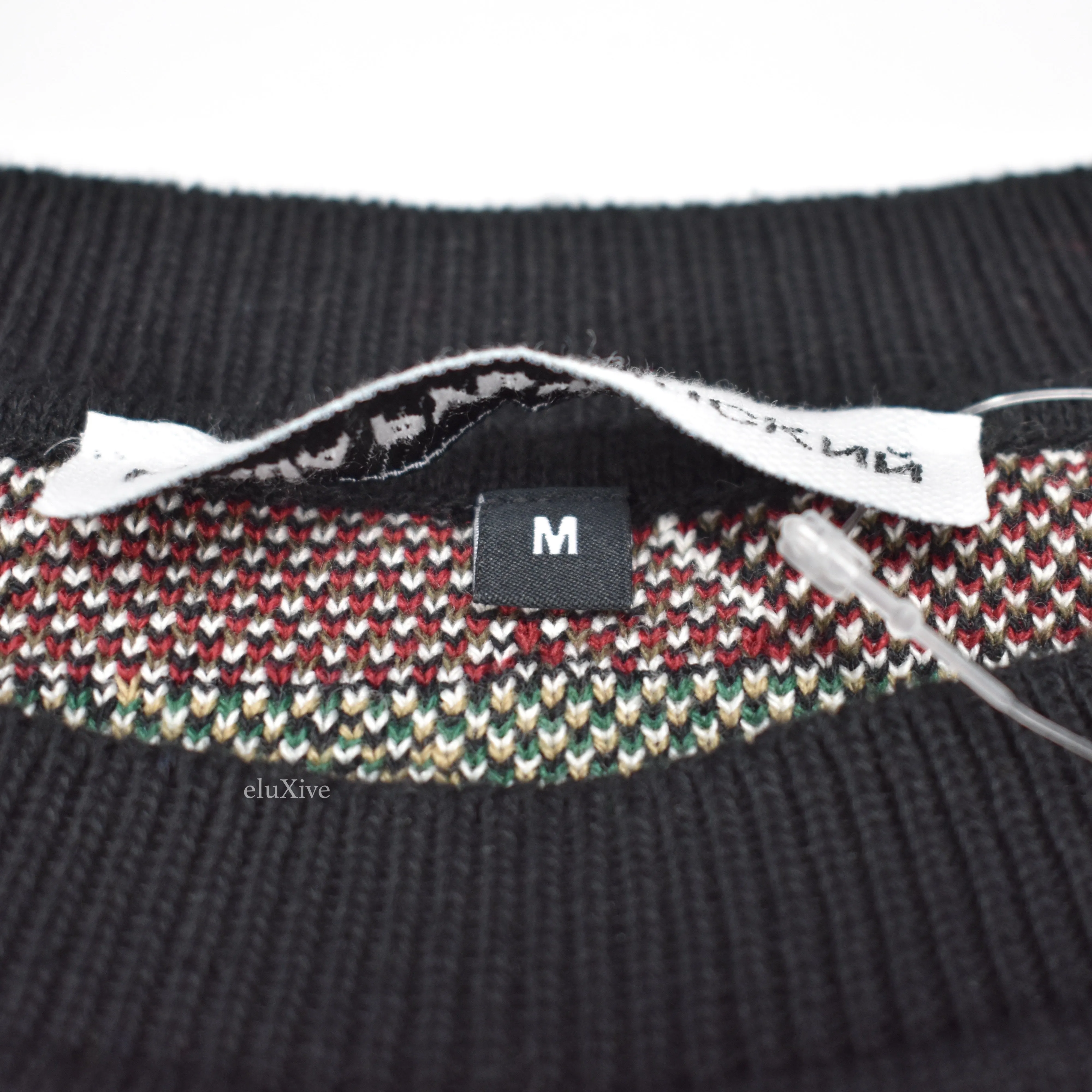 Gosha Rubchinskiy - Jacquard Knit Camo Flag Sweater