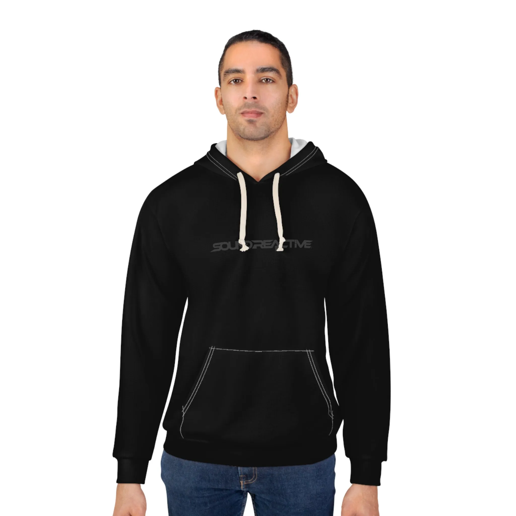 HUBOPTIC® Original Dark Tone Hoodie Sound Reactive Pullover Hoodie DJ Streetwear V25600