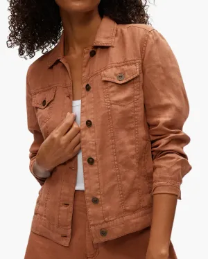 JEAN LINEN JACKET IN TERRA
