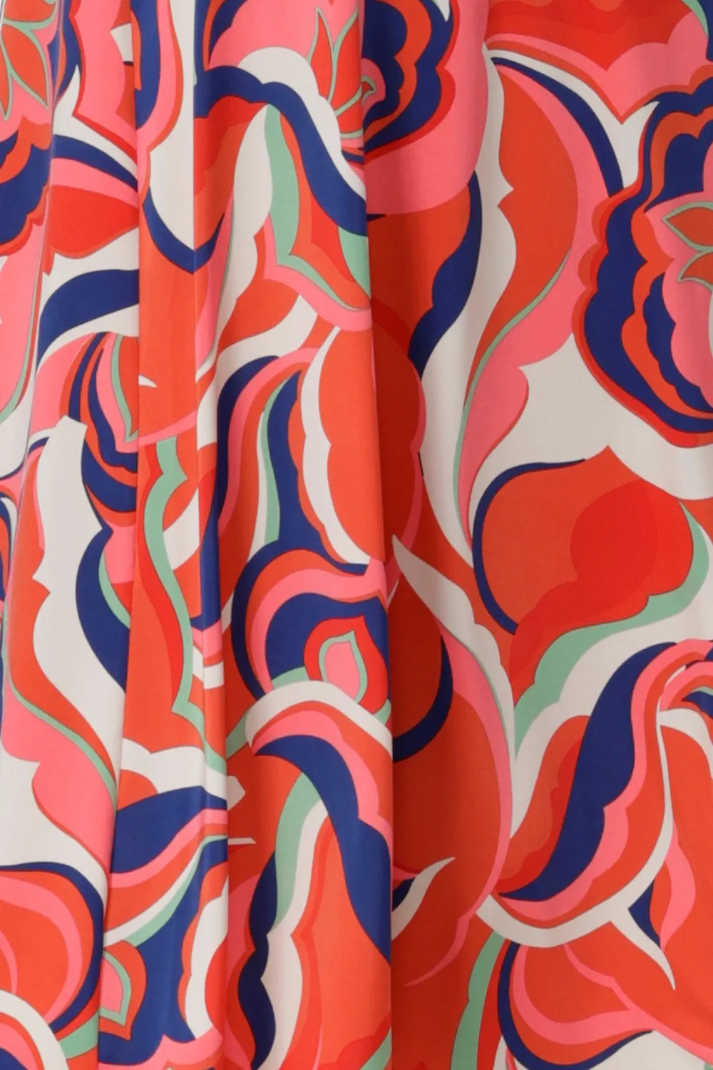 Mica Maxi Dress in Red Lotus