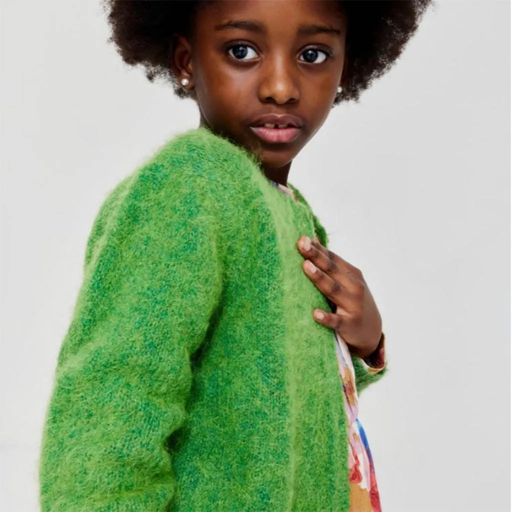 Morley Child Volga Cardigan Comfy Green