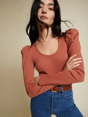 Nation LTD - Michelle Long Sleeve in Red Clay
