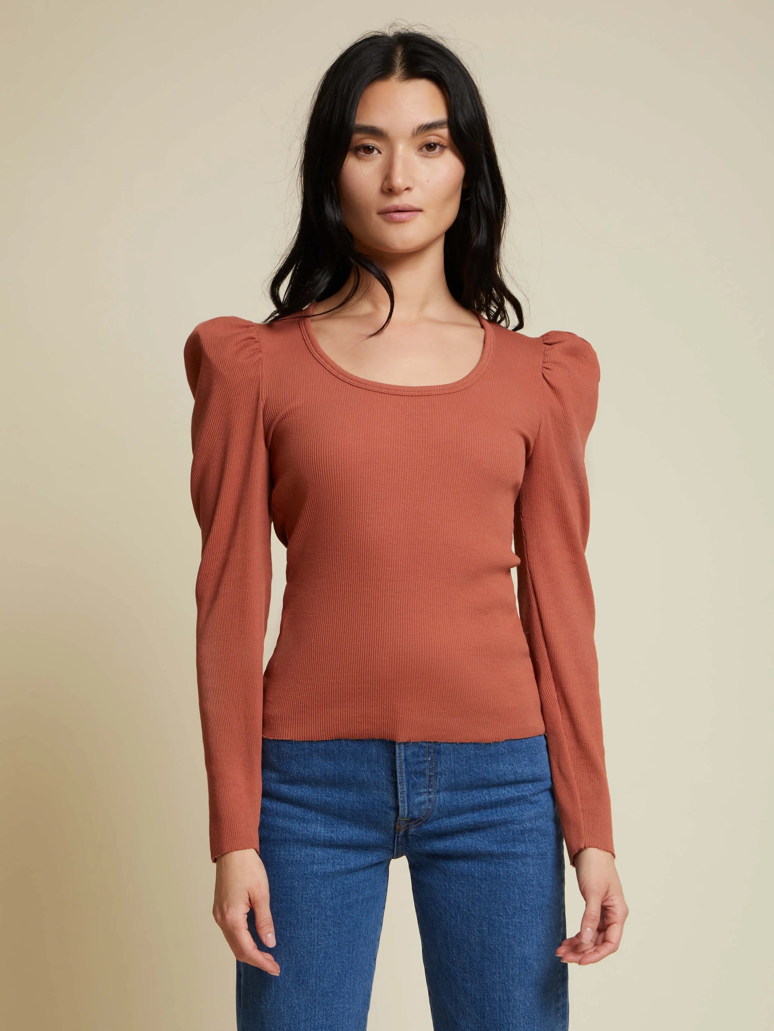 Nation LTD - Michelle Long Sleeve in Red Clay
