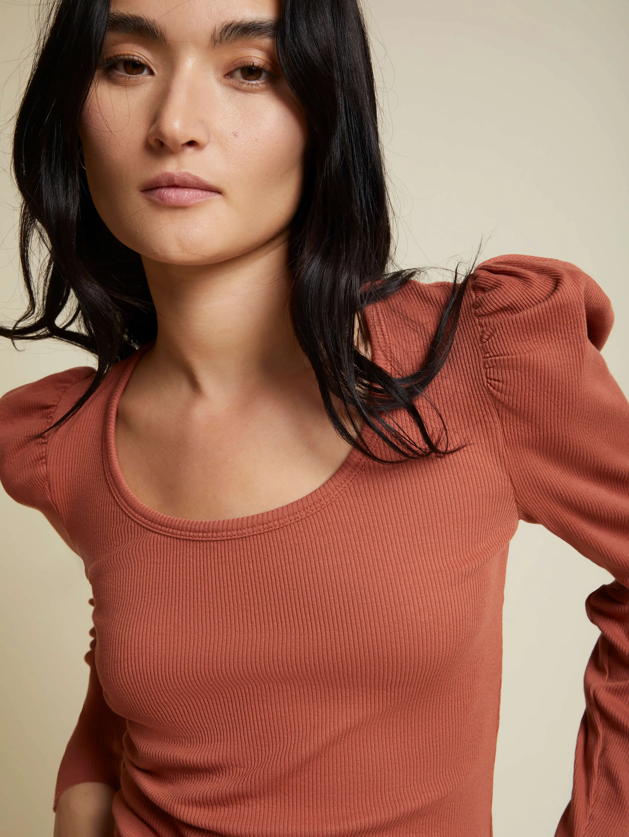 Nation LTD - Michelle Long Sleeve in Red Clay