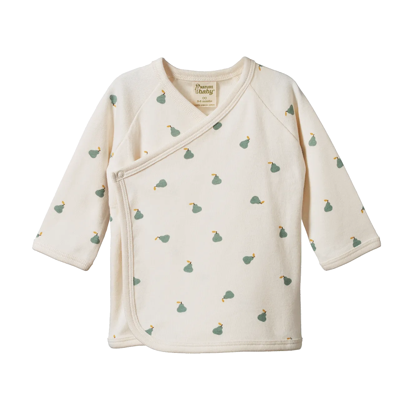 Nature Baby Kimono Jacket - Petite Pear Print