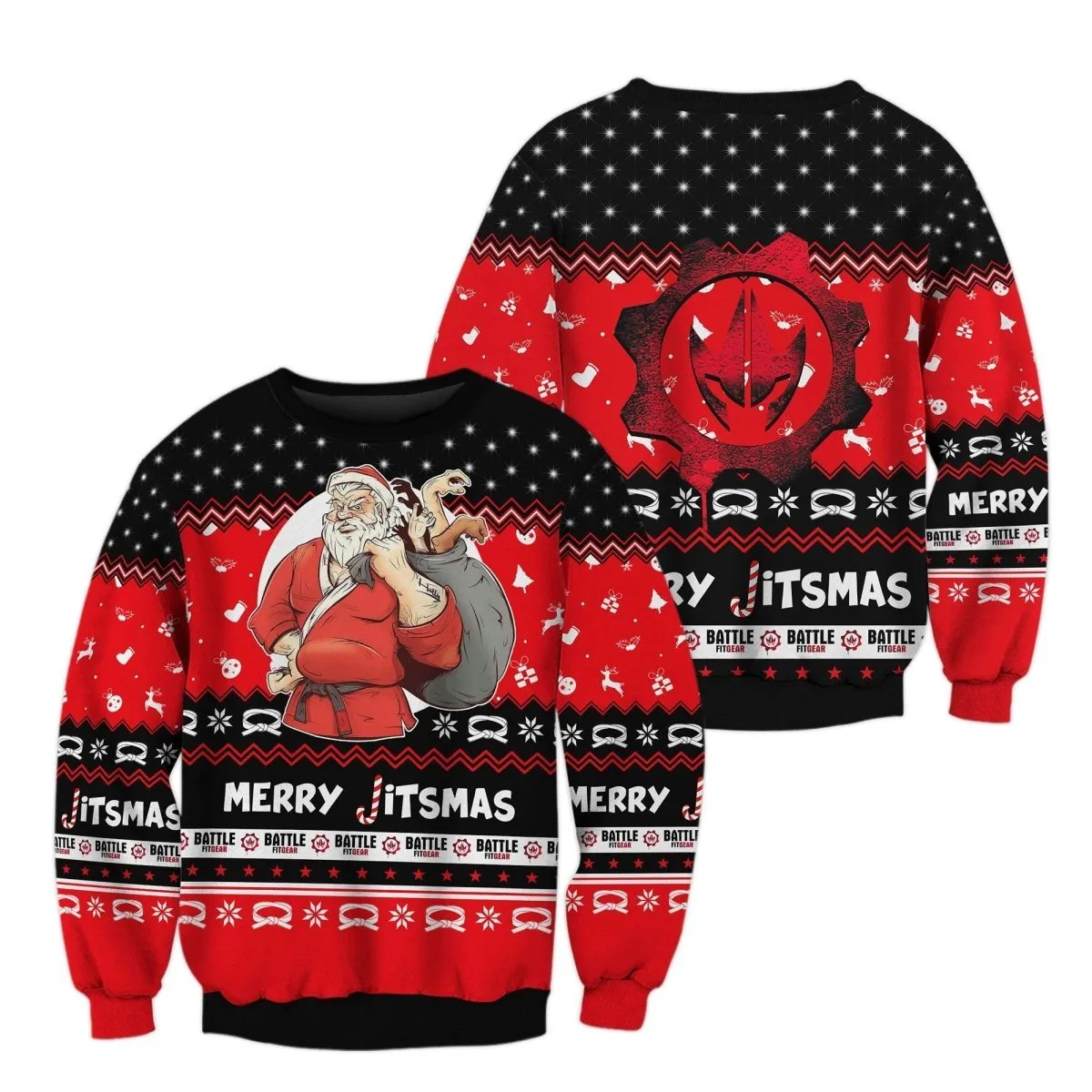 Villain Santa Claus Jitsmas Sweatshirt