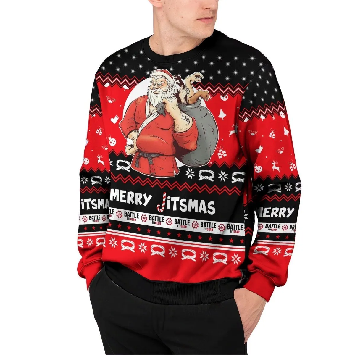Villain Santa Claus Jitsmas Sweatshirt
