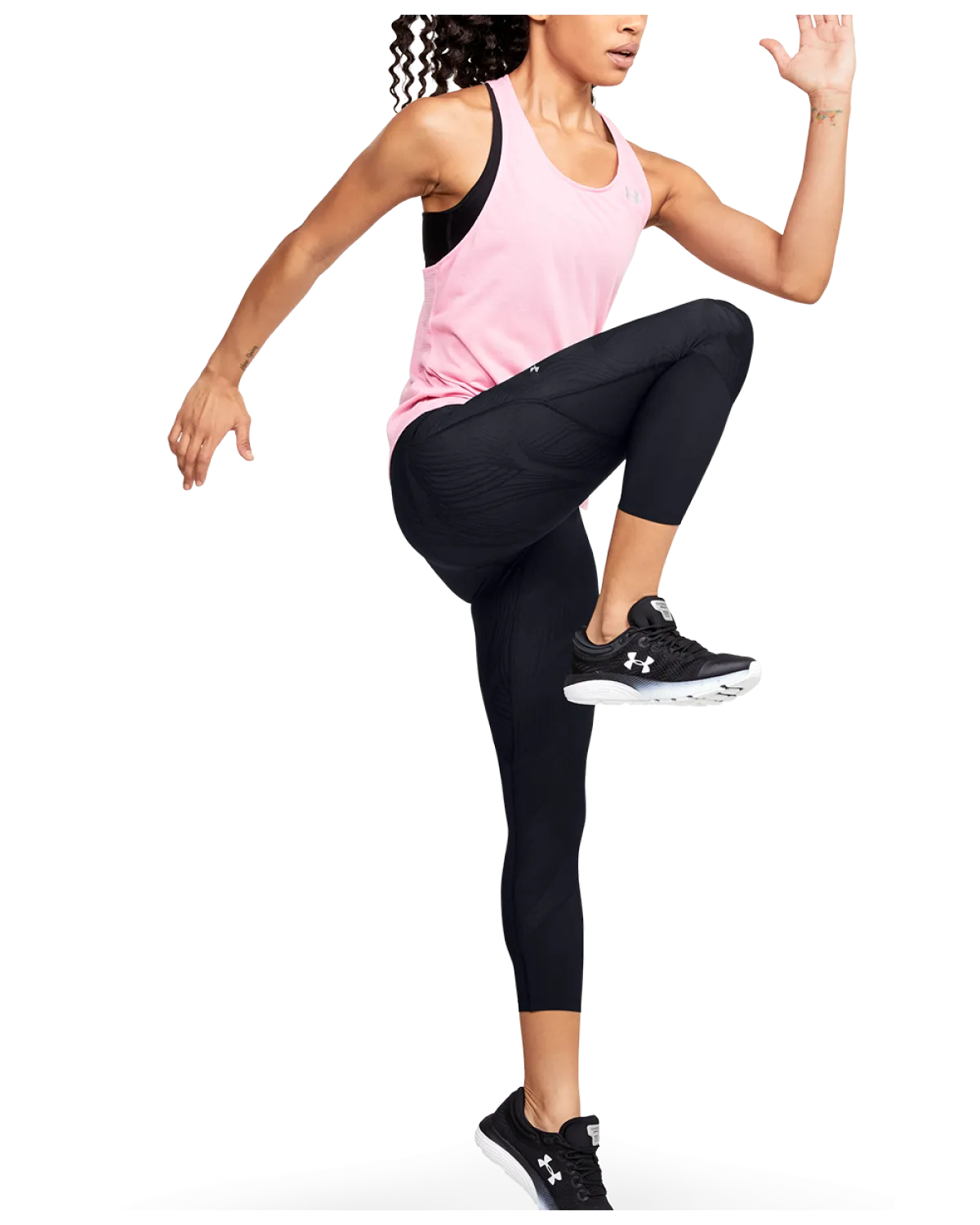 Women's UA Fly Fast Jacquard Crop 1350079-001